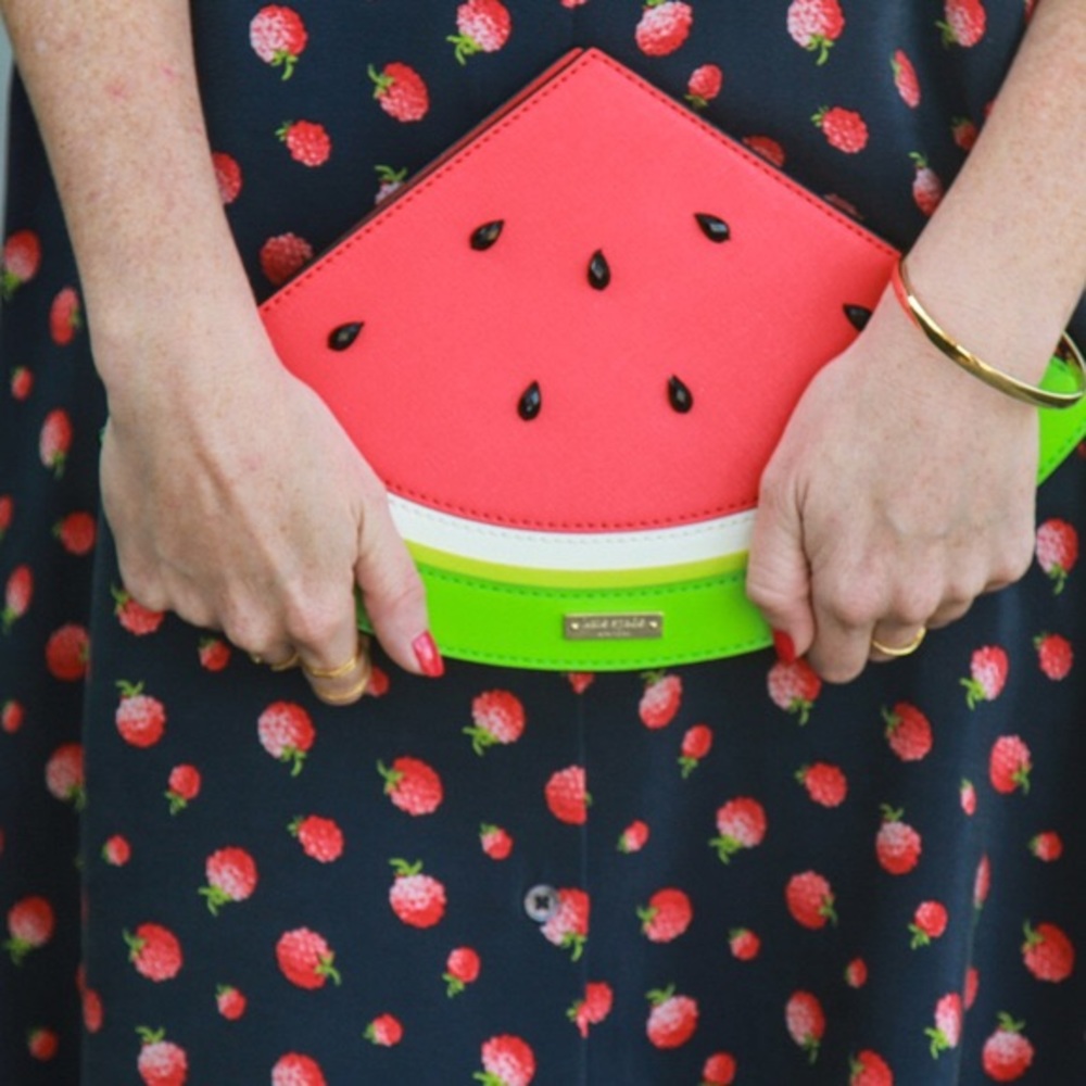 KATE SPADE Splash Out Watermelon Clutch Bag - Picture 2 of 5